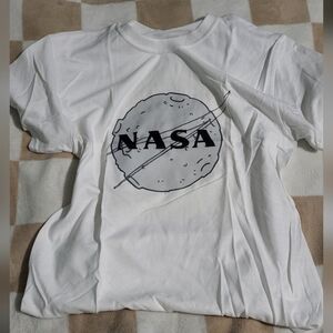 NASA White Graphic T-Shirt